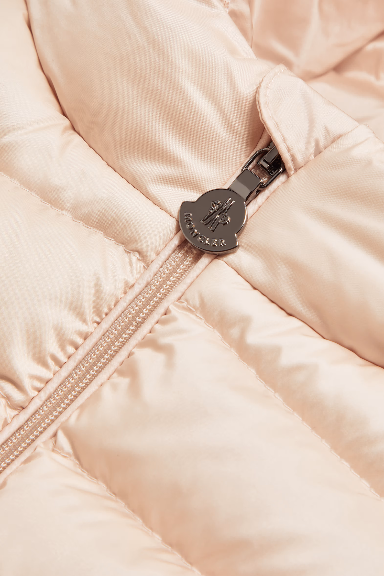 Odile Hooded Down Jacket Girl Light Pink Moncler 4